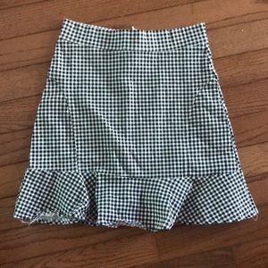 Girls skirt, black and white